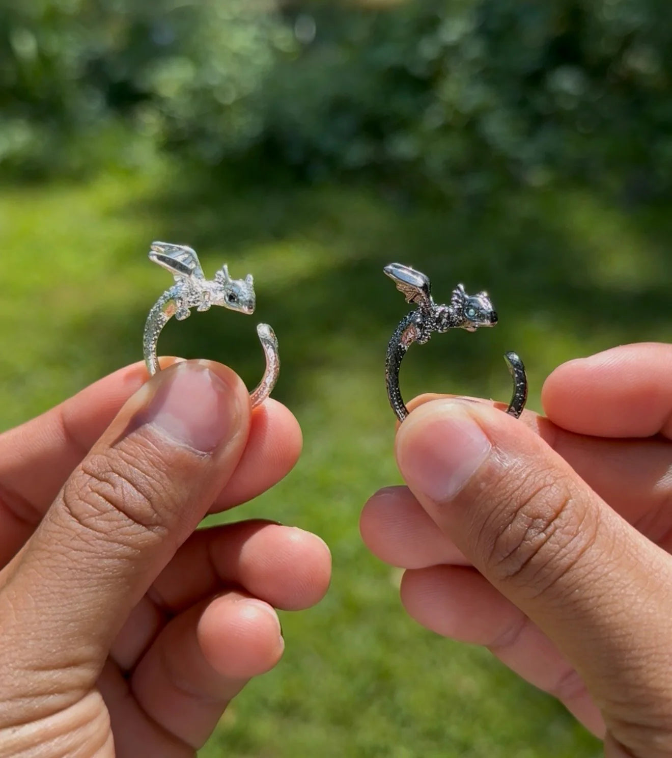Toothlesstreasuress Adjustable Rings 2.0 couple set