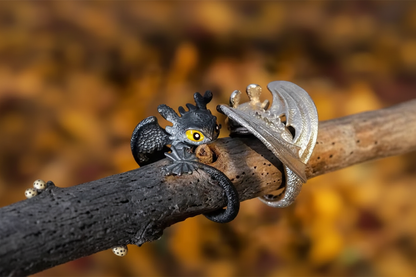 Toothlesstreasuress Adjustable Rings 2.0 couple set